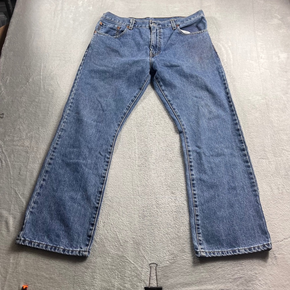 Levis 517 Bootcut Jeans Mens‎ W34 L29 Medium Wash WaterLess Denim Blue 517-0217